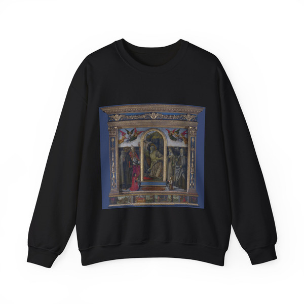 BOTTICINI, Francesco - S. Gerolamo Altarpiece (Artwork) Crewneck Sweatshirt