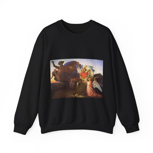 CABANEL, Alexandre - The Death of Moses (Artwork) Crewneck Sweatshirt
