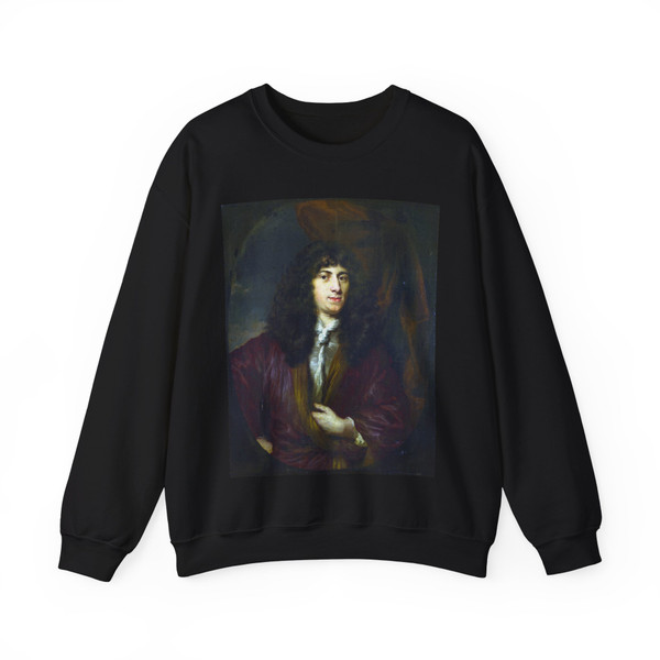 MAES, Nicolaes - Portrait of a Man in a Black Wig (Artwork) Crewneck Sweatshirt