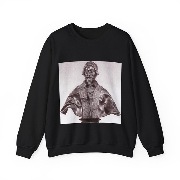 CAFFA, Melchiore - Bust of Alexander VII (Artwork) Crewneck Sweatshirt