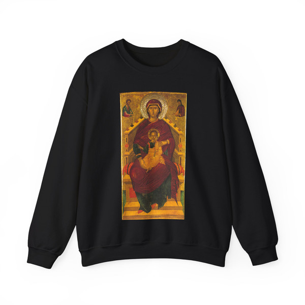 RITZOS, Andreas - The Mother of God Enthroned (Artwork) Crewneck Sweatshirt