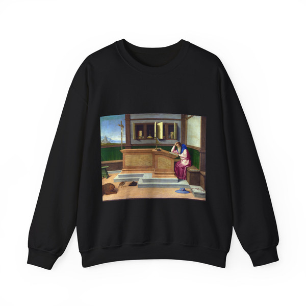 CATENA, Vincenzo - Saint Jerome in his Study (Artwork) Crewneck Sweatshirt