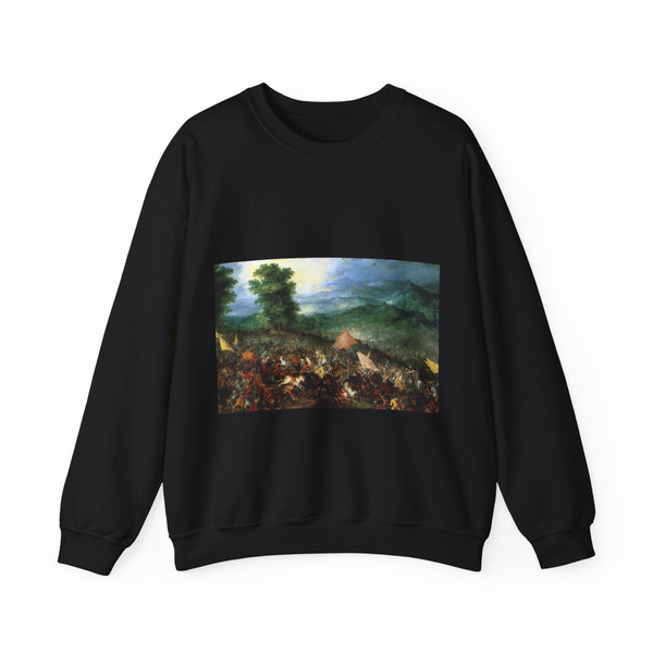 BRUEGHEL, Jan the Elder - 1 - The Battle of Issus (Artwork) Crewneck Sweatshirt