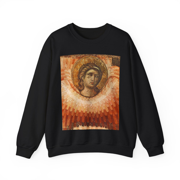CAVALLINI, Pietro - The Last Judgement (detail)7 (Artwork) Crewneck Sweatshirt