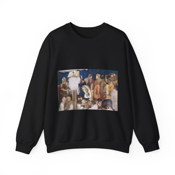 LORENZETTI, Pietro  - Assisi-crucifixion-Crucifixion (detail)4 (Artwork) Crewneck Sweatshirt