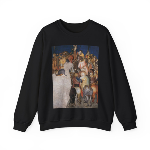 LORENZETTI, Pietro  - Assisi-crucifixion-Crucifixion (detail)2 (Artwork) Crewneck Sweatshirt