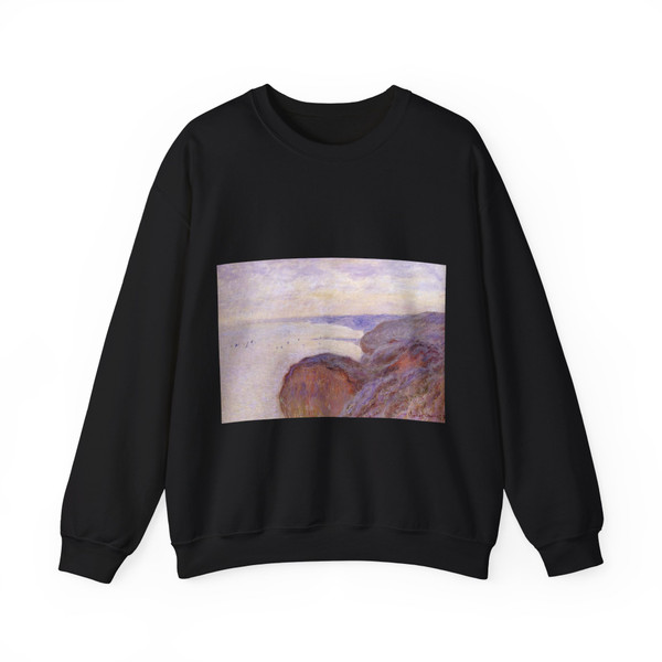 MONET, Claude - Cliffs Near Dieppe (Artwork) Crewneck Sweatshirt