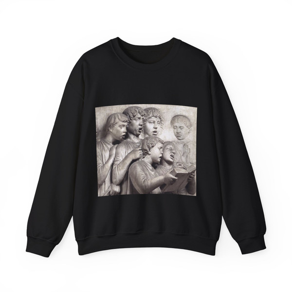 ROBBIA Luca della - Cantoria (detail)4 (Artwork) Crewneck Sweatshirt