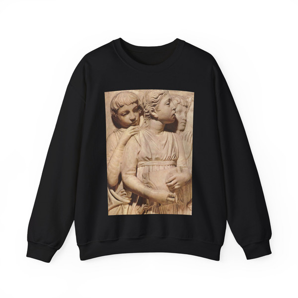 ROBBIA Luca della - Cantoria (detail)5 (Artwork) Crewneck Sweatshirt