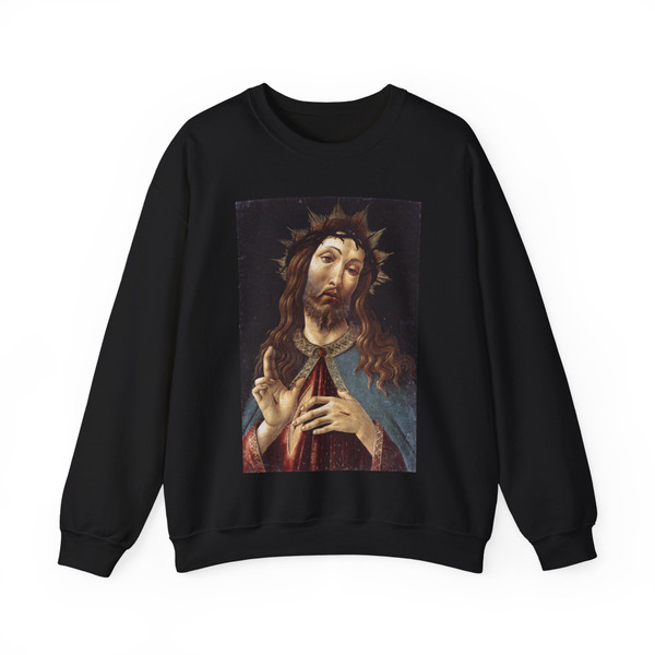 BOTTICELLI, Sandro - Christ Crowned with Thorns (Artwork) Crewneck Sweatshirt