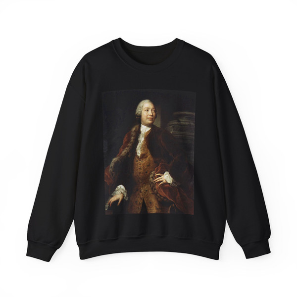 MENGS, Anton Raphael - Portrait of the Singer Domenico Annibaldi (Artwork) Crewneck Sweatshirt