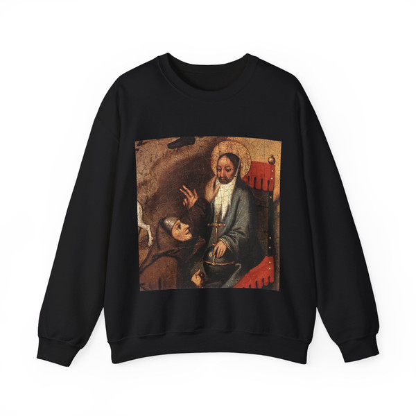 BRUEGHEL, Pieter the Younger - Proverbs (detail)7 (Artwork) Crewneck Sweatshirt