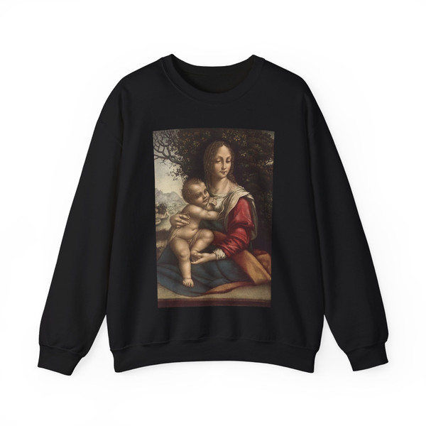 CESARE da Sesto - Madonna and Child (Artwork) Crewneck Sweatshirt
