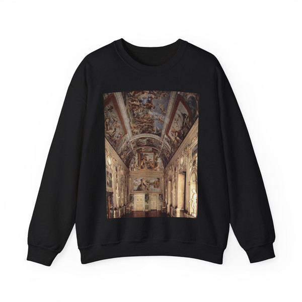 CARRACCI, Annibale -frescoes-The Galleria Farnese (Artwork) Crewneck Sweatshirt