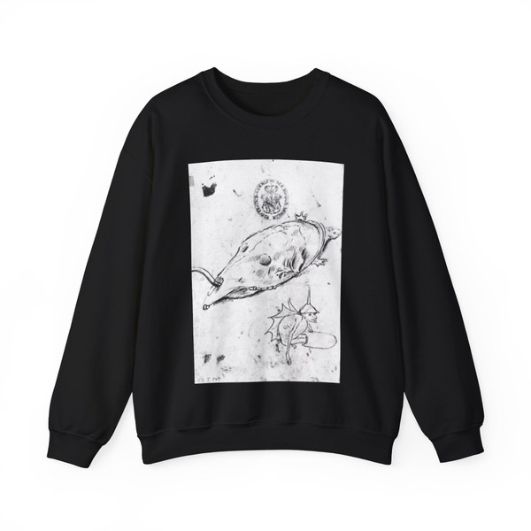 BOSCH, Hieronymus - Two Monsters (Artwork) Crewneck Sweatshirt