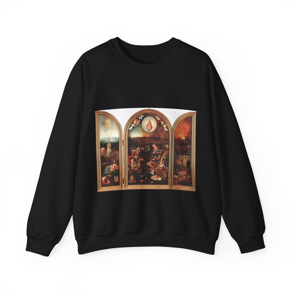 BOSCH, Hieronymus - Various triptychs - Last Judgement (Artwork) Crewneck Sweatshirt
