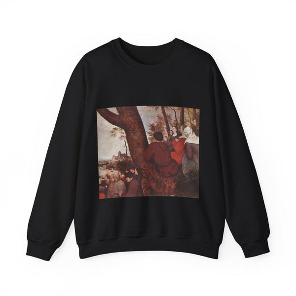 BRUEGEL, Pieter the Elder - 09 - The Sermon of St John the Baptist - detail (4) (Artwork) Crewneck Sweatshirt