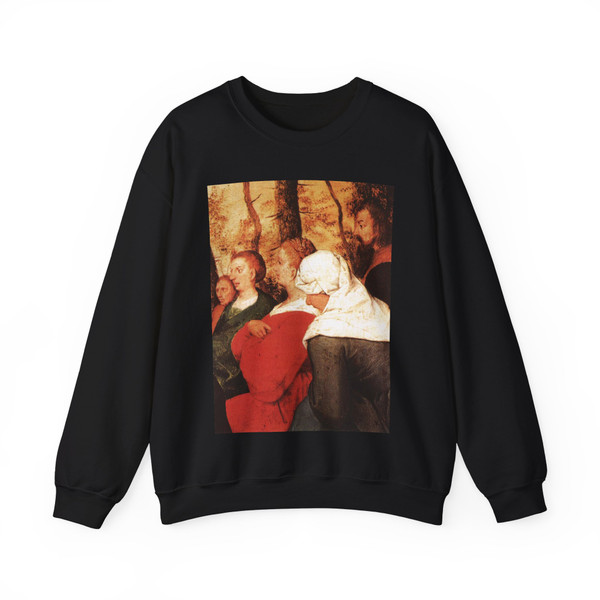 BRUEGEL, Pieter the Elder - 09 - The Sermon of St John the Baptist - detail (5) (Artwork) Crewneck Sweatshirt