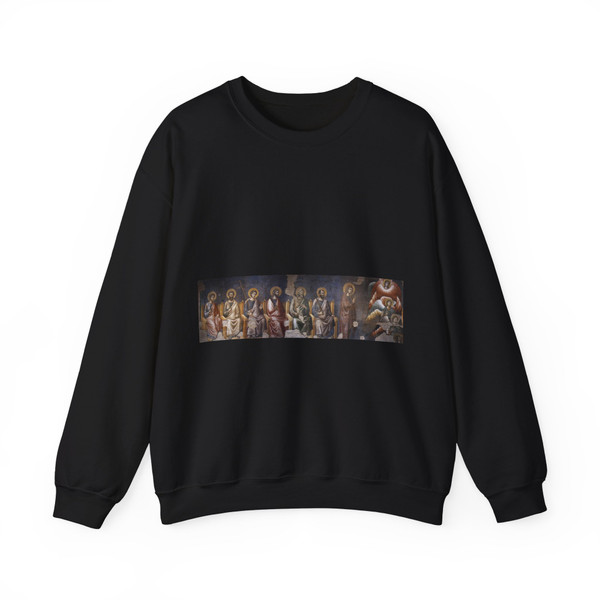 CAVALLINI, Pietro - The Last Judgement (detail) (Artwork) Crewneck Sweatshirt