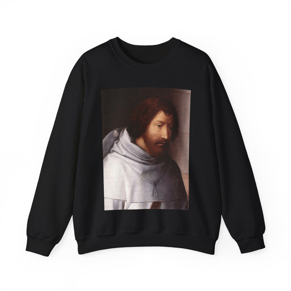 MEMLING, Hans -middle- St John Altarpiece (detail)8 (Artwork) Crewneck Sweatshirt