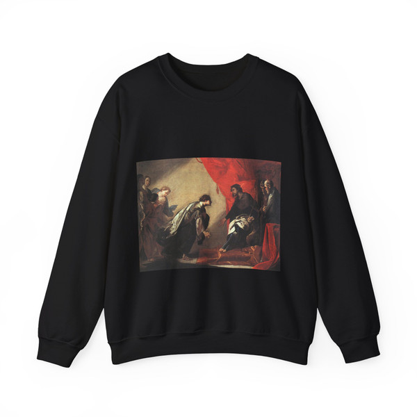 CAVALLINO, Bernardo - Esther and Ahaseurus (Artwork) Crewneck Sweatshirt
