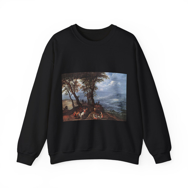 BRUEGHEL, Jan the Elder - 1 - Going to the Market (Artwork) Crewneck Sweatshirt