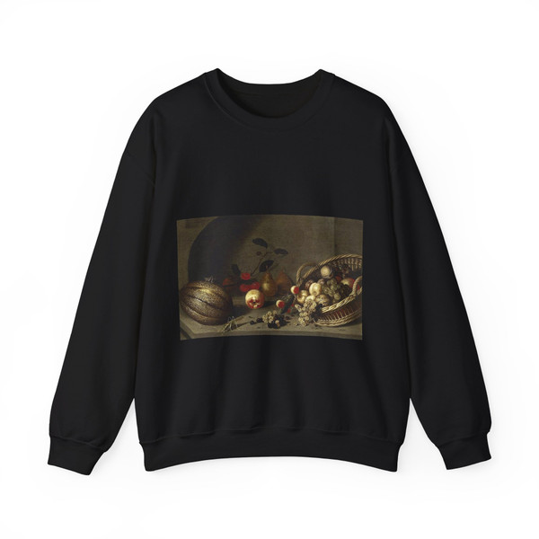BOSSCHAERT, Ambrosius the Younger - Still-Life of Fruit (Artwork) Crewneck Sweatshirt