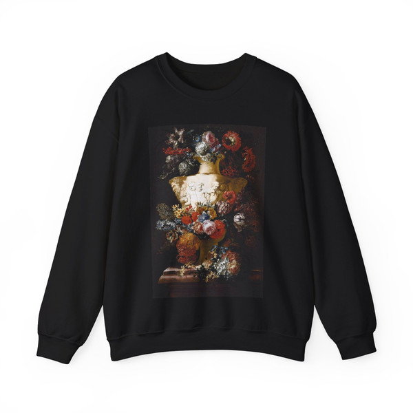 BOSSCHAERT, Jan-Baptist - Still-Life of Flowers (Artwork) Crewneck Sweatshirt