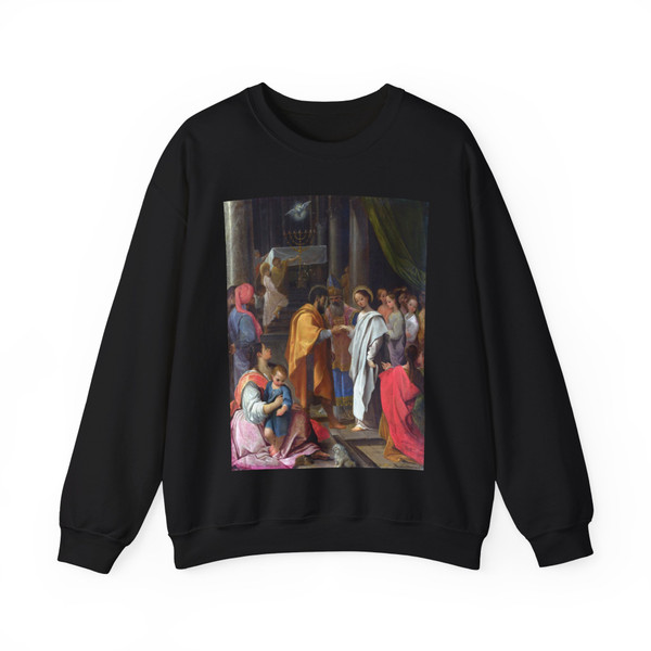 CARRACCI, Lodovico - The Marriage of the Virgin (Artwork) Crewneck Sweatshirt