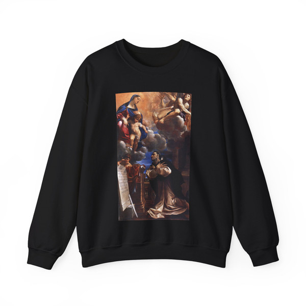 CARRACCI, Lodovico - The Virgin Appearing to St Hyacinth (Artwork) Crewneck Sweatshirt
