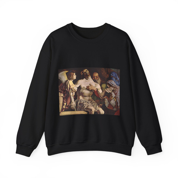LOTTO, Lorenzo -1507-10-Pieta (Artwork) Crewneck Sweatshirt