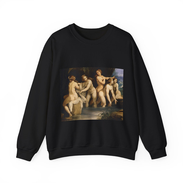 CESARI, Giuseppe (Cavaliere d'Arpino) - Diana and Actaeon (detail) (Artwork) Crewneck Sweatshirt