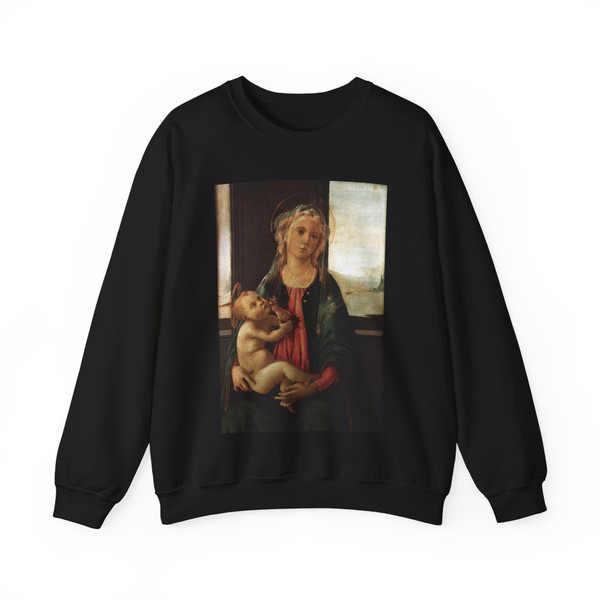BOTTICELLI, Sandro - Madonna of the Sea (Artwork) Crewneck Sweatshirt