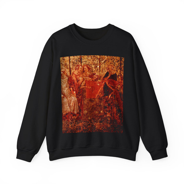 BUFFALMACCO, Bounamico - Triumph of Death (detail)2 (Artwork) Crewneck Sweatshirt