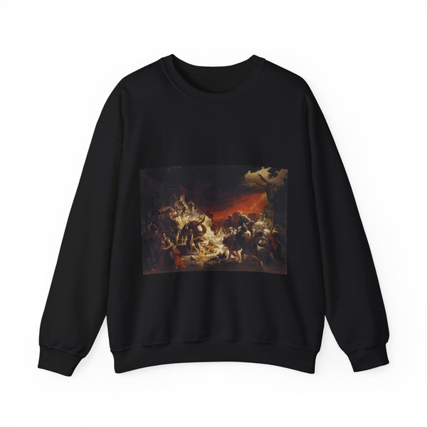 BRYULOV, Karl Pavlovich - Last Day of Pompei (Artwork) Crewneck Sweatshirt