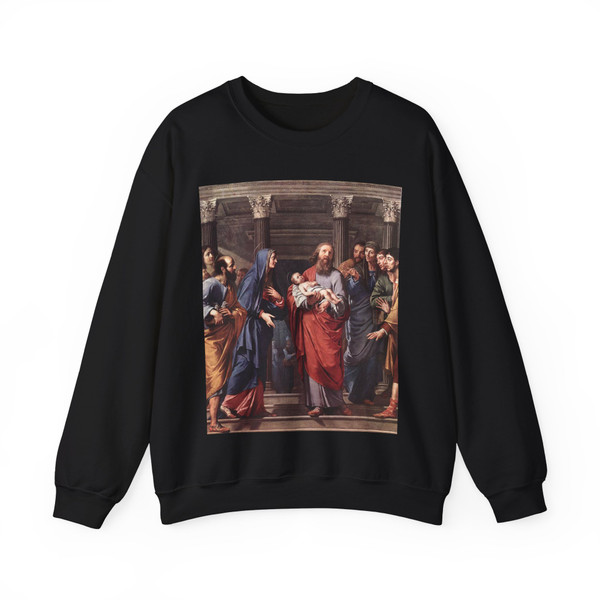 CHAMPAIGNE, Philippe de - The Presentation of the Temple (Artwork) Crewneck Sweatshirt