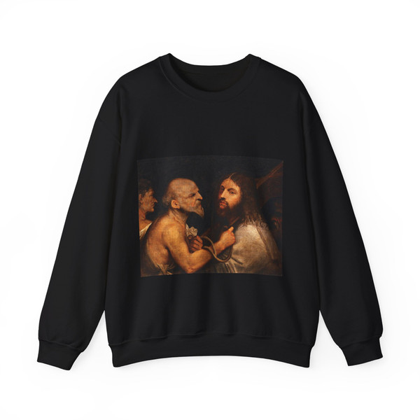 TIZIANO Vecellio - Christ Carrying the Cross (Artwork) Crewneck Sweatshirt