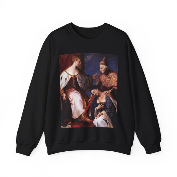 LAZZARINI, Gregorio - Doge Morosini Offers the Reconquered Morea to Venice (Artwork) Crewneck Sweatshirt
