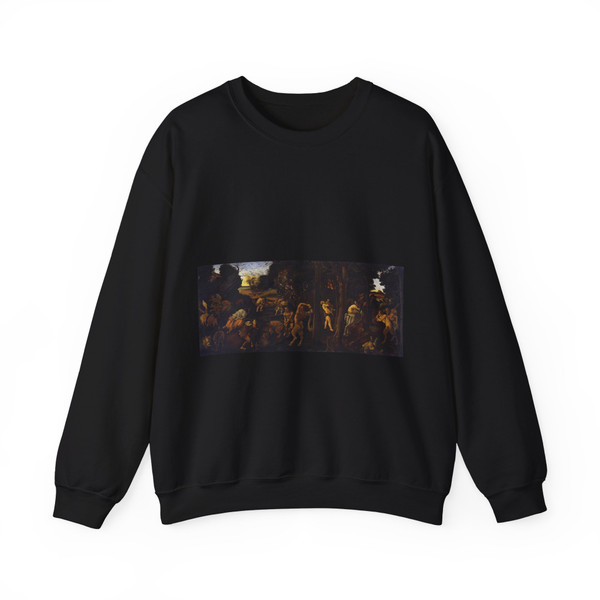 PIERO DI COSIMO - Hunting Scene (Artwork) Crewneck Sweatshirt