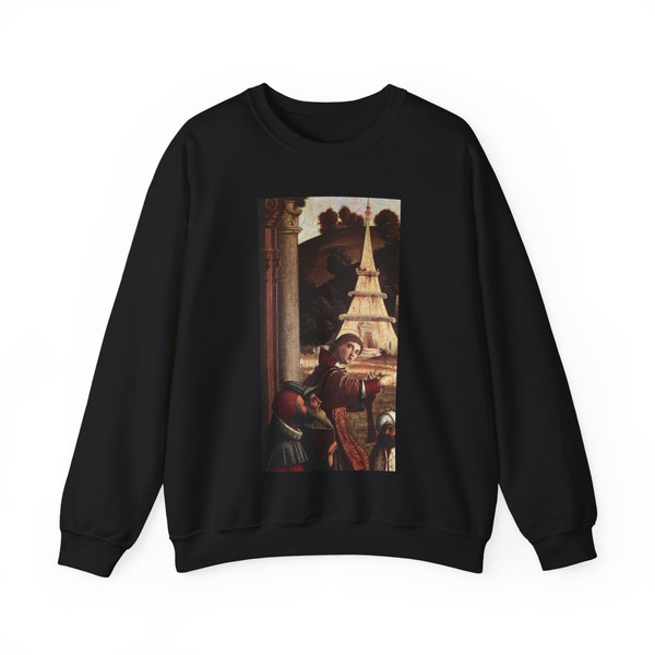 CARPACCIO, Vittore - Disputation of St Stephen (detail) (Artwork) Crewneck Sweatshirt