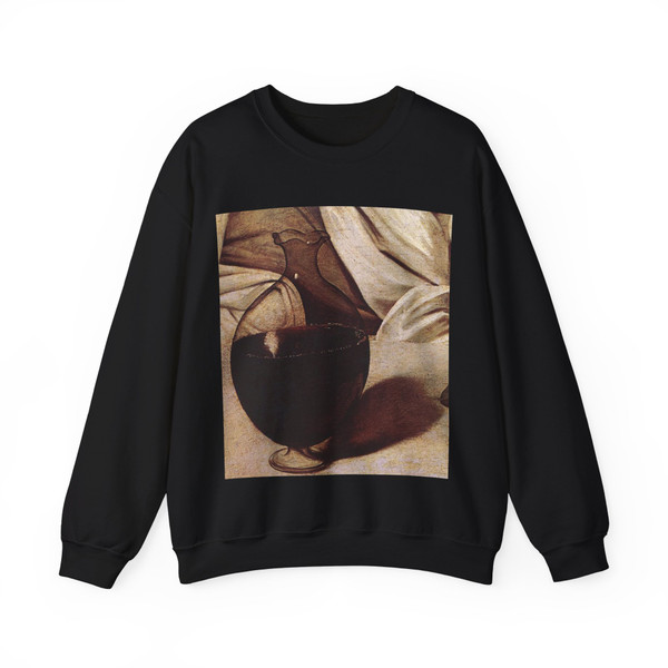CARAVAGGIO - Bacchus (detail)2 (Artwork) Crewneck Sweatshirt