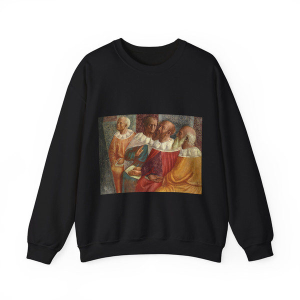 MASOLINO da Panicale - The Philosophers of Alexandria (detail) (Artwork) Crewneck Sweatshirt