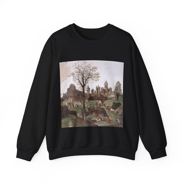 LIPPI, Filippino  - Carafa Chapel-Assumption (detail)3 (Artwork) Crewneck Sweatshirt