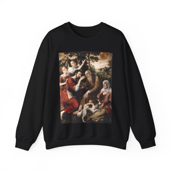MASSYS, Jan - The Healing of Tobit (Artwork) Crewneck Sweatshirt