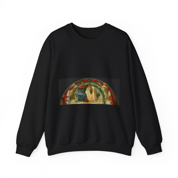 LIPPI, Filippino  - The Coronation of the Virgin (Artwork) Crewneck Sweatshirt