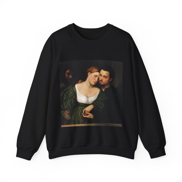 BORDONE, Paris - The Venetian Lovers (Artwork) Crewneck Sweatshirt