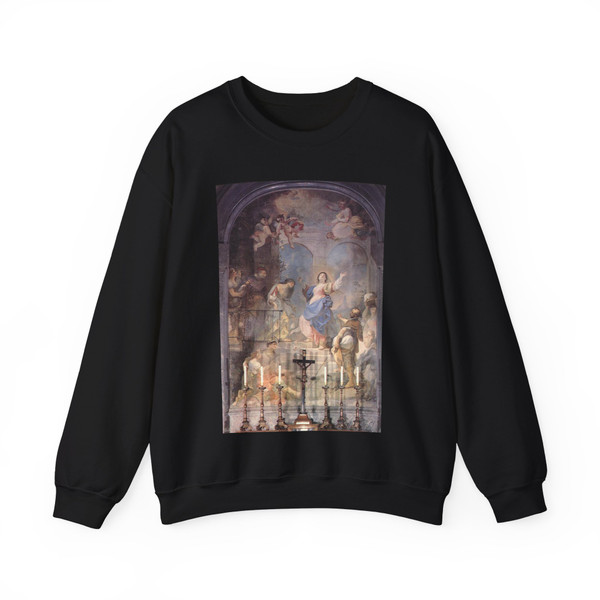 MAULBERTSCH, Franz Anton - Visitation (Meeting of Mary and Elisabeth) (Artwork) Crewneck Sweatshirt