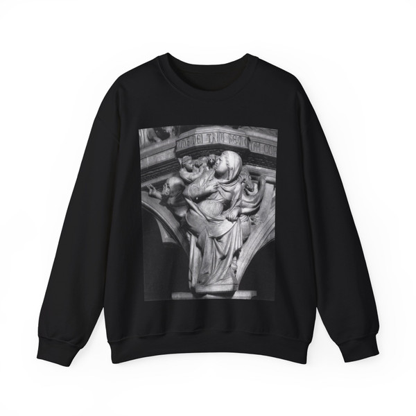 PISANO, Giovanni - Pulpit (detail)2 (Artwork) Crewneck Sweatshirt