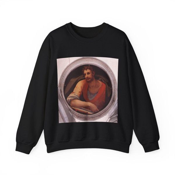BRONZINO, Agnolo - 3.religious subject - St Mark (Artwork) Crewneck Sweatshirt