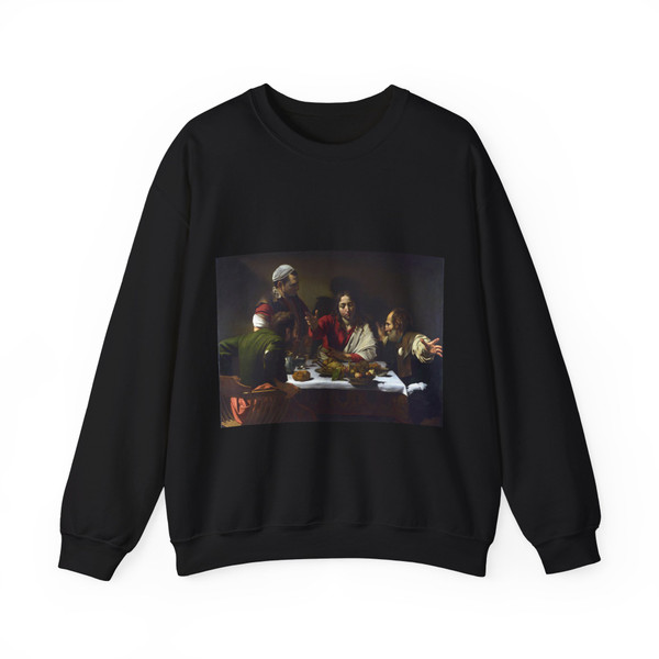 CARAVAGGIO - The Supper at Emmaus (Artwork) Crewneck Sweatshirt